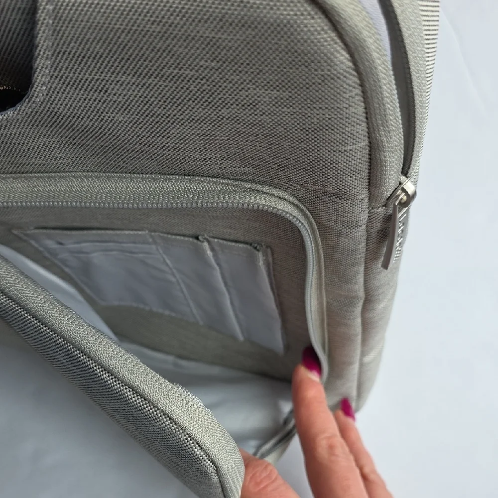 Lacdo Stylish Gray Laptop Bag for Men